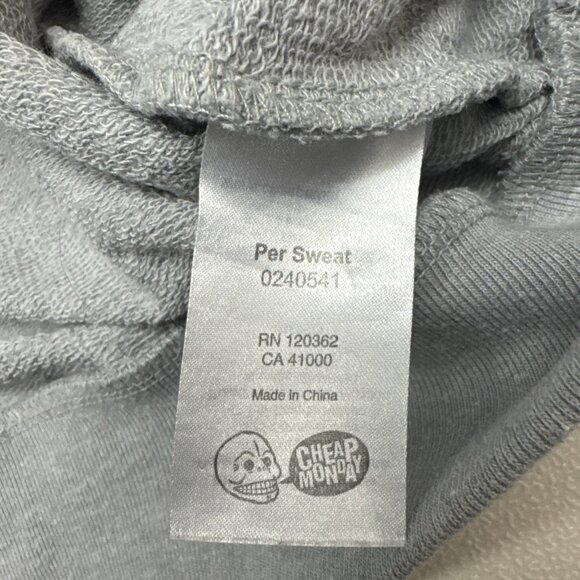Cheap Monday Sweater Per Sweat 0240541 Gray Size XL - Picture 6 of 9